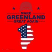 Make Greenland Great Again American Flag Trump Santa Hat thumb 1