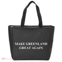Make Greenland Great Again Green Trump Meme Tote Bag thumb 0