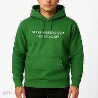 Make Greenland Great Again Green Trump Meme Hoodie thumb 2