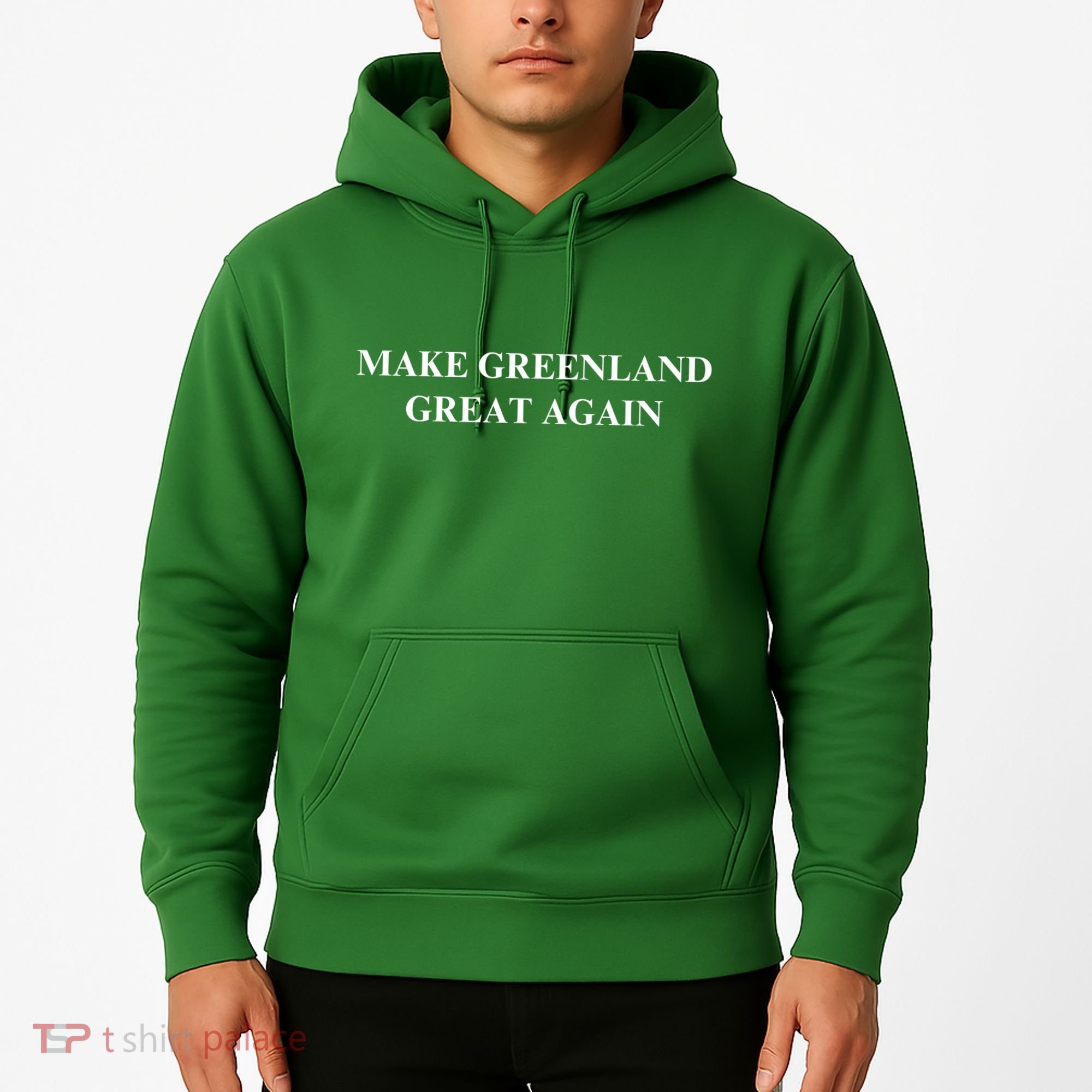 Make Greenland Great Again Green Trump Meme Hoodie
