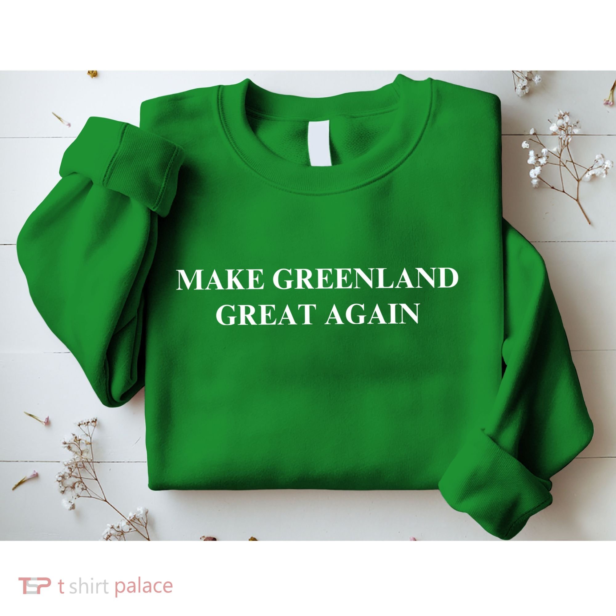 Make Greenland Great Again Green Trump Meme Sweatshirt