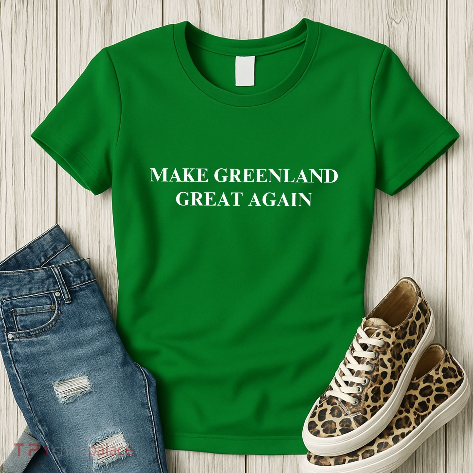 Make Greenland Great Again Green Trump Meme Women's T-Shirt