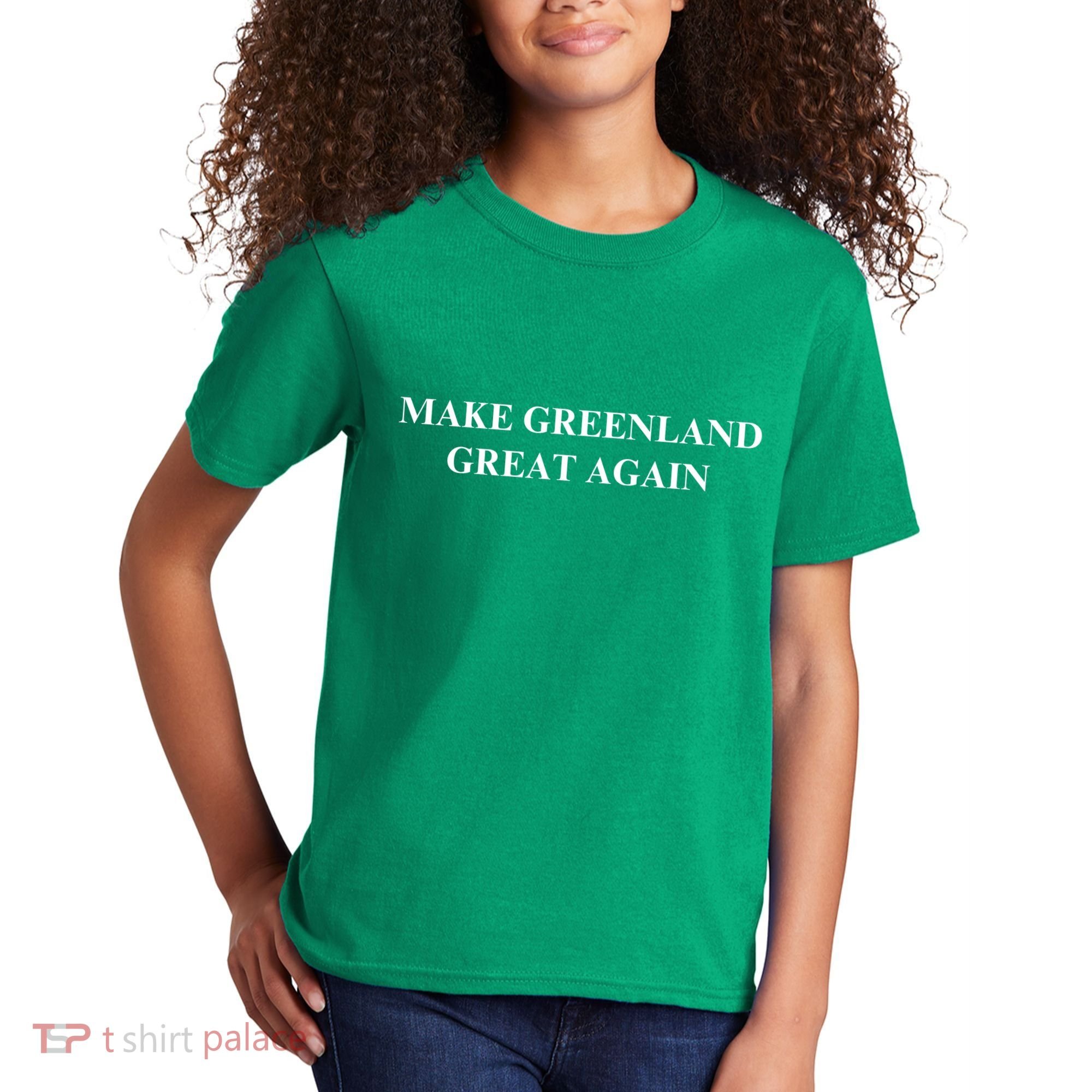 Make Greenland Great Again Green Trump Meme Kids T-Shirt