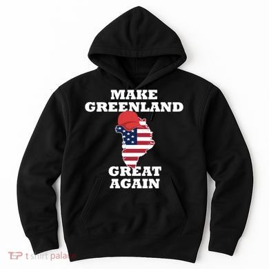Make Greenland Great Again American Flag Hoodie