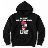 Make Greenland Great Again American Flag Hoodie thumb 0