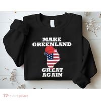Make Greenland Great Again American Flag Sweatshirt thumb 2