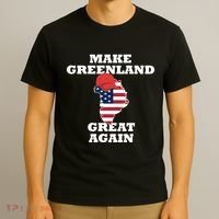 Make Greenland Great Again American Flag T-Shirt thumb 3