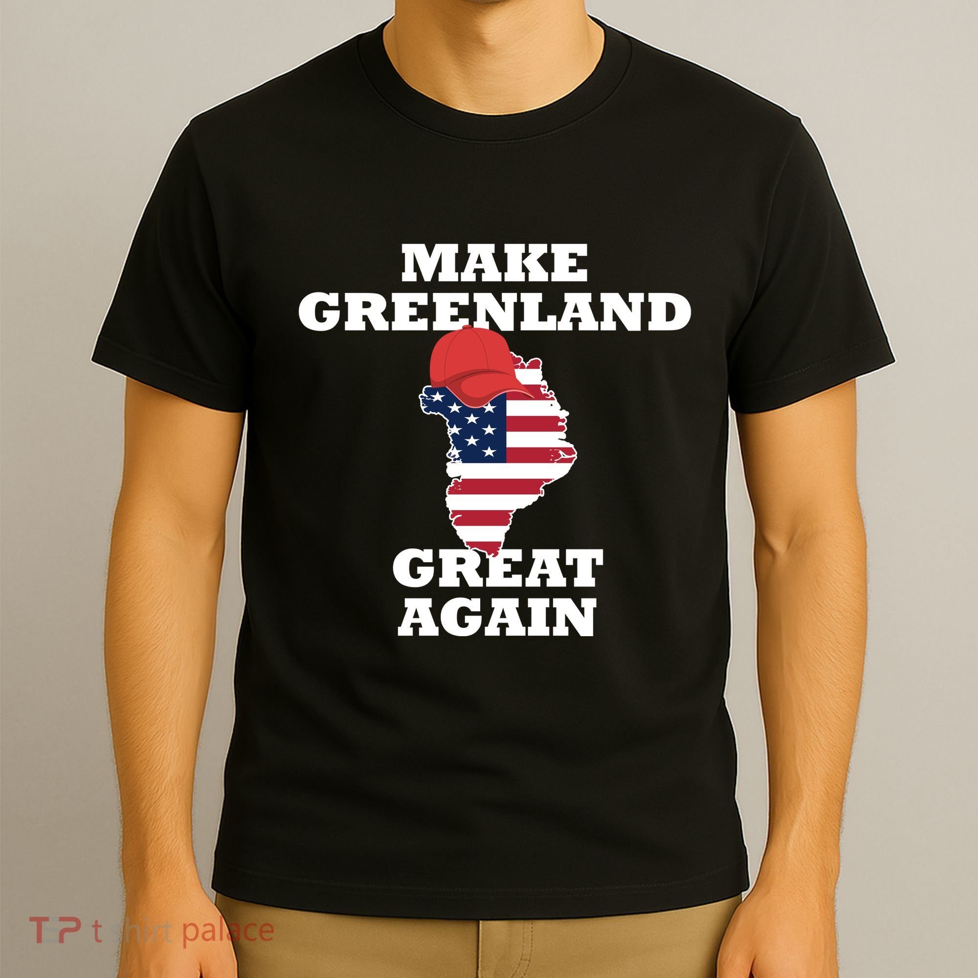 Make Greenland Great Again American Flag T-Shirt