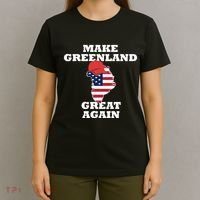 Make Greenland Great Again American Flag T-Shirt thumb 4
