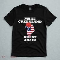 Make Greenland Great Again American Flag T-Shirt thumb 5