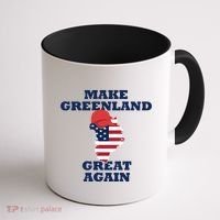 Make Greenland Great Again American Flag Coffee Mug thumb 1