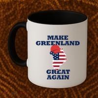Make Greenland Great Again American Flag Coffee Mug thumb 2
