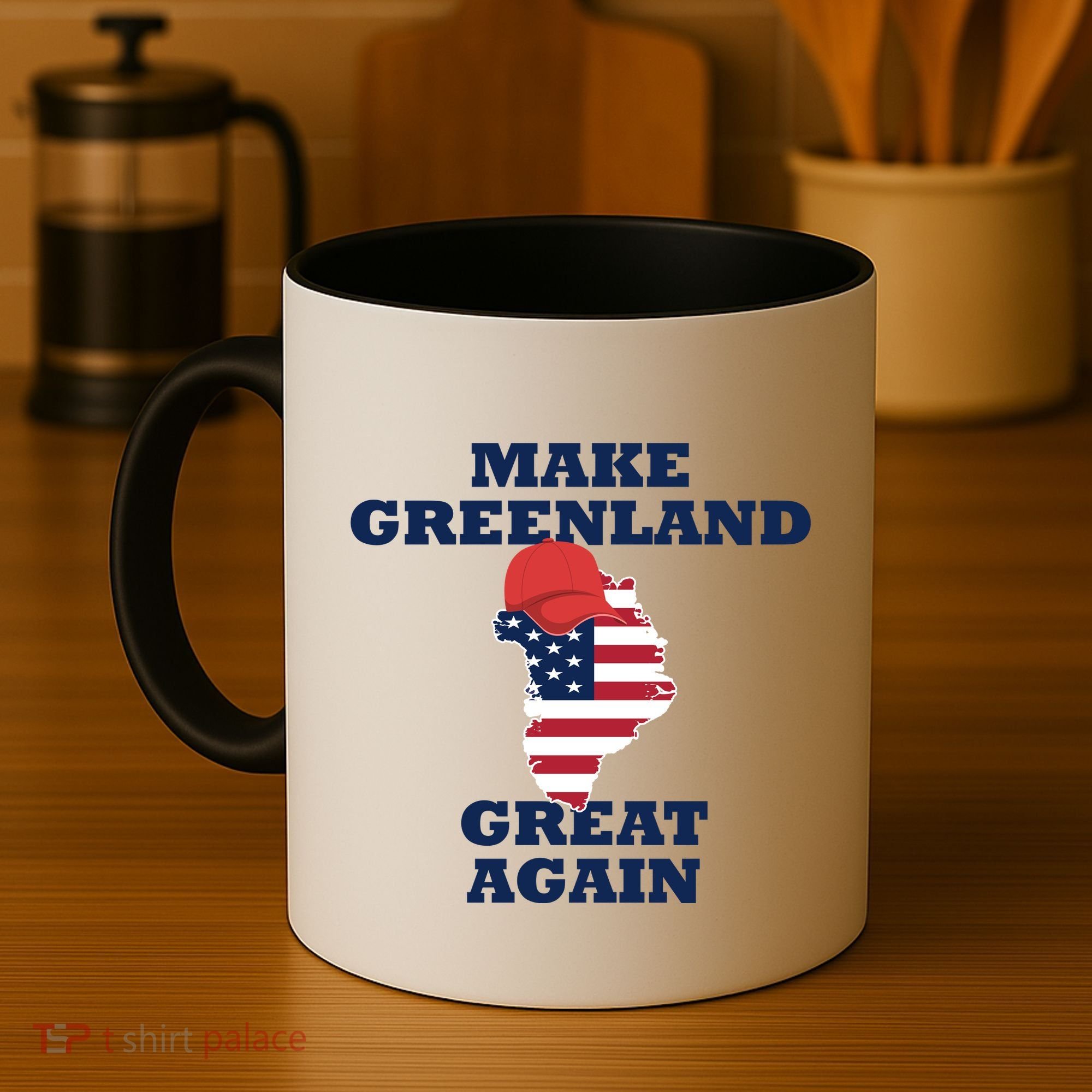 Make Greenland Great Again American Flag Coffee Mug