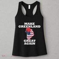 Make Greenland Great Again American Flag Women's Tank Top thumb 3