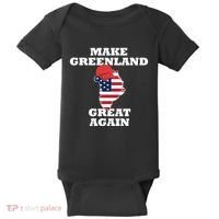Make Greenland Great Again American Flag Baby Bodysuit thumb 0