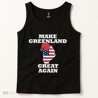 Make Greenland Great Again American Flag Tank Top thumb 2
