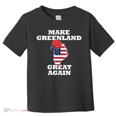 Make Greenland Great Again American Flag Toddler T-Shirt