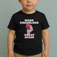 Make Greenland Great Again American Flag Toddler T-Shirt thumb 2