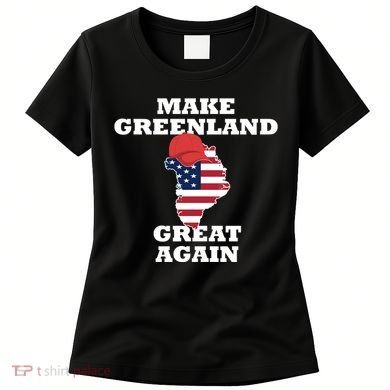 Make Greenland Great Again American Flag Women's T-Shirt