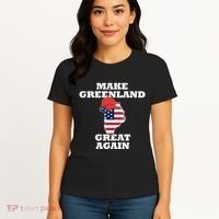 Make Greenland Great Again American Flag Women's T-Shirt thumb 4
