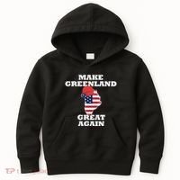 Make Greenland Great Again American Flag Kids Hoodie thumb 0