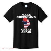 Make Greenland Great Again American Flag Kids T-Shirt thumb 0