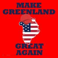 Make Greenland Great Again American Flag Santa Hat thumb 1