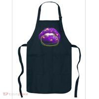 Mardi Gras Glitter Lips And Beads Apron thumb 0