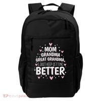 Mom Grandma Great Grandma, I Just Keep Getting Better Backpack thumb 0