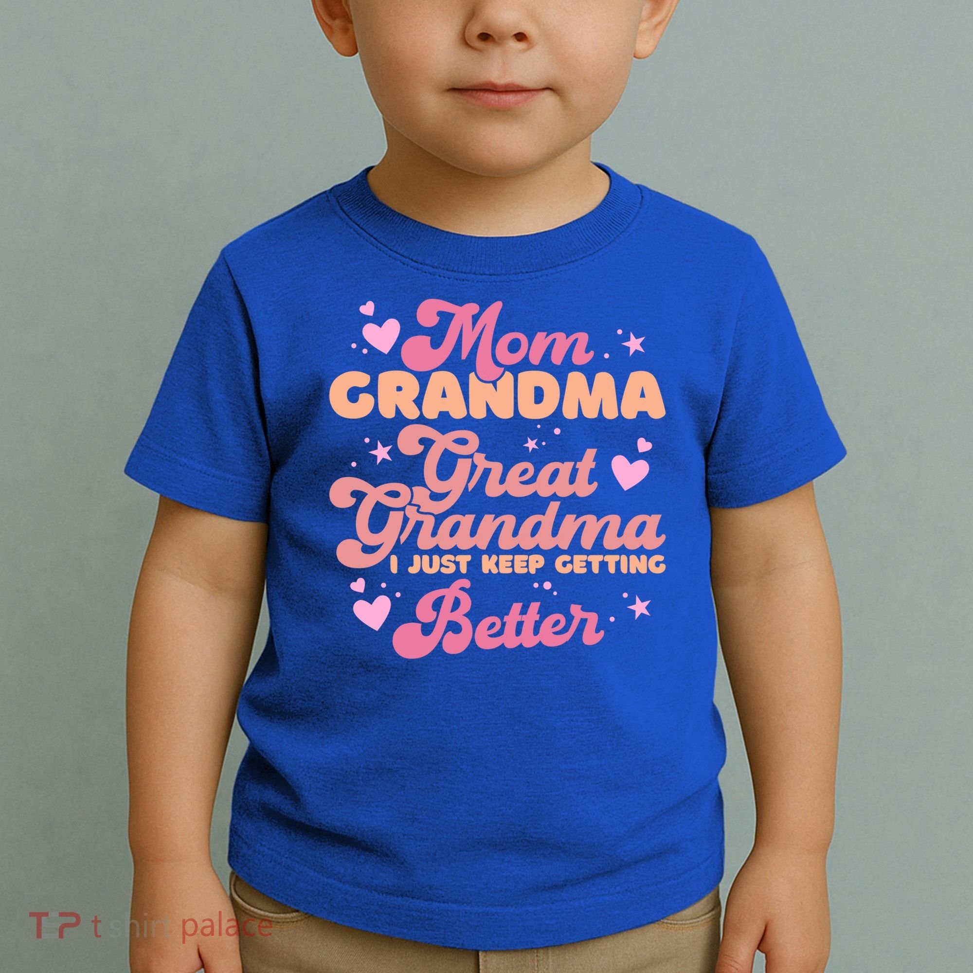 Mom Grandma Great Grandma I Just Keep Getting Better Gift Toddler T-Shirt