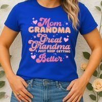 Mom Grandma Great Grandma I Just Keep Getting Better Gift Women's T-Shirt thumb 2