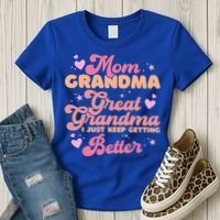 Mom Grandma Great Grandma I Just Keep Getting Better Gift Women's T-Shirt thumb 3