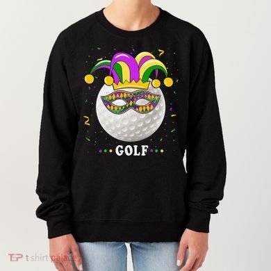 Mardi Gras Golf Costume Mardi Gras Jester Hat Golf Lover Women's Sweatshirt