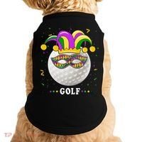 Mardi Gras Golf Costume Mardi Gras Jester Hat Golf Lover Doggie Tank thumb 0