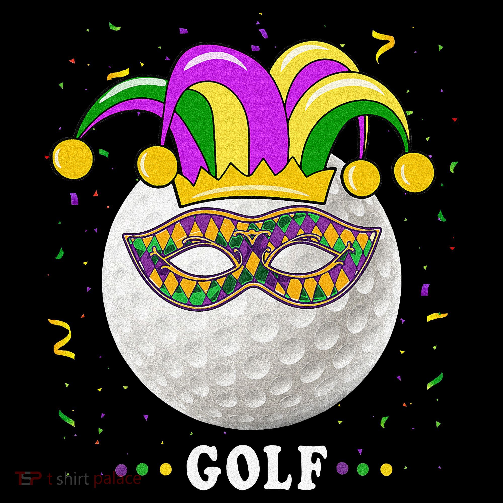 Mardi Gras Golf Costume Mardi Gras Jester Hat Golf Lover Women's Hoodie