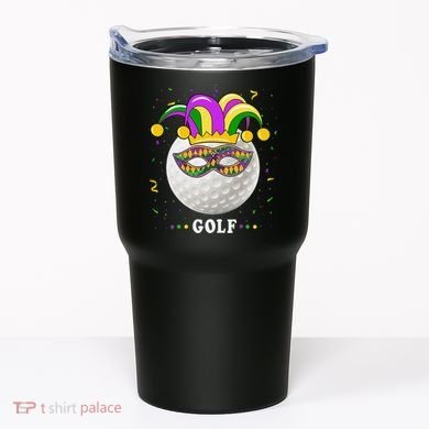 Mardi Gras Golf Costume Mardi Gras Jester Hat Golf Lover Tumbler
