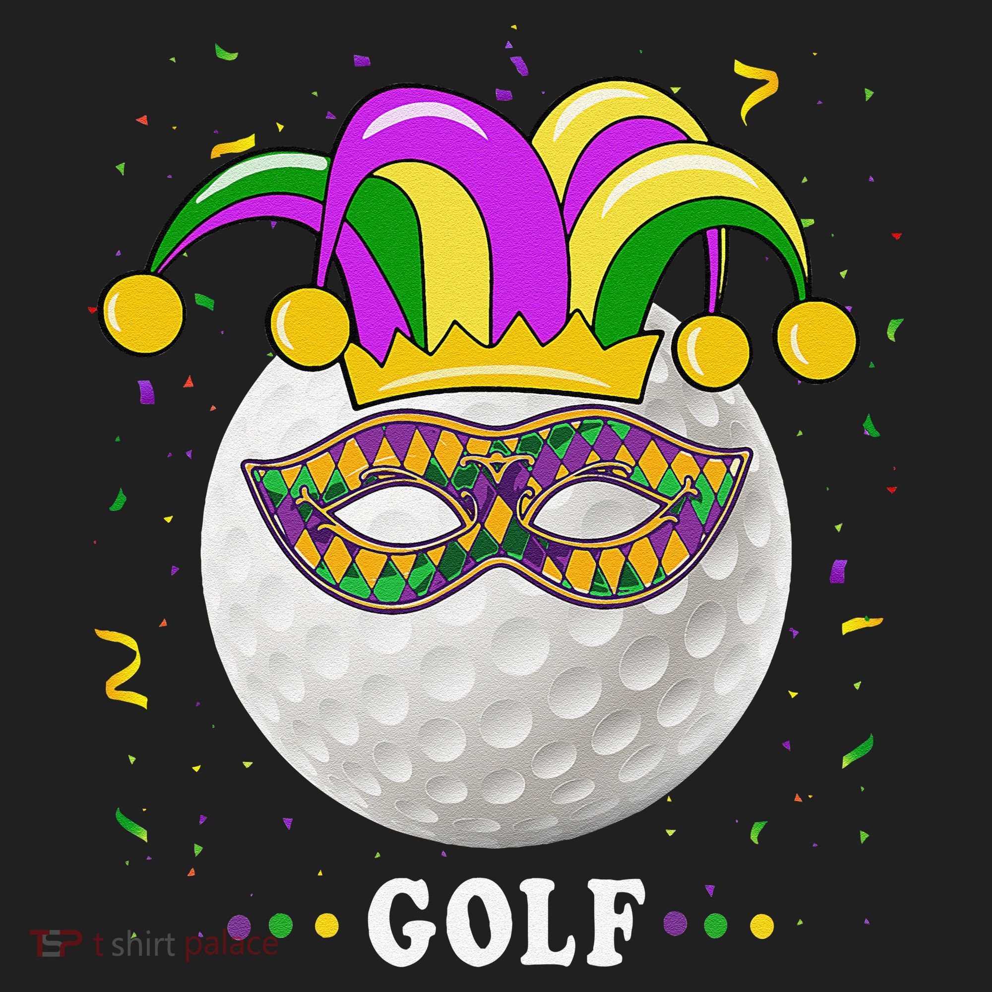 Mardi Gras Golf Costume Mardi Gras Jester Hat Golf Lover Tumbler