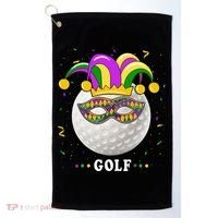 Mardi Gras Golf Costume Mardi Gras Jester Hat Golf Lover Golf Towel thumb 0
