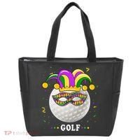 Mardi Gras Golf Costume Mardi Gras Jester Hat Golf Lover Tote Bag thumb 0