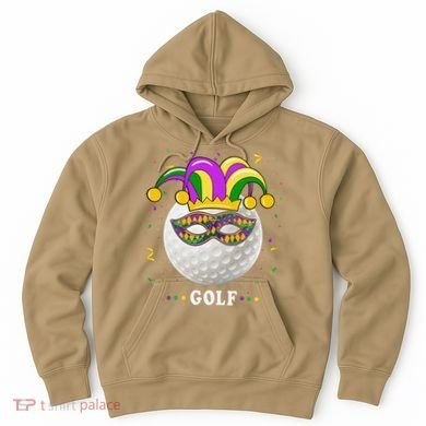 Mardi Gras Golf Costume Mardi Gras Jester Hat Golf Lover Hoodie