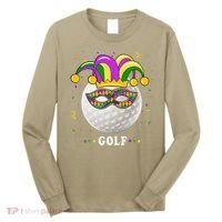 Mardi Gras Golf Costume Mardi Gras Jester Hat Golf Lover Long Sleeve Shirt thumb 0