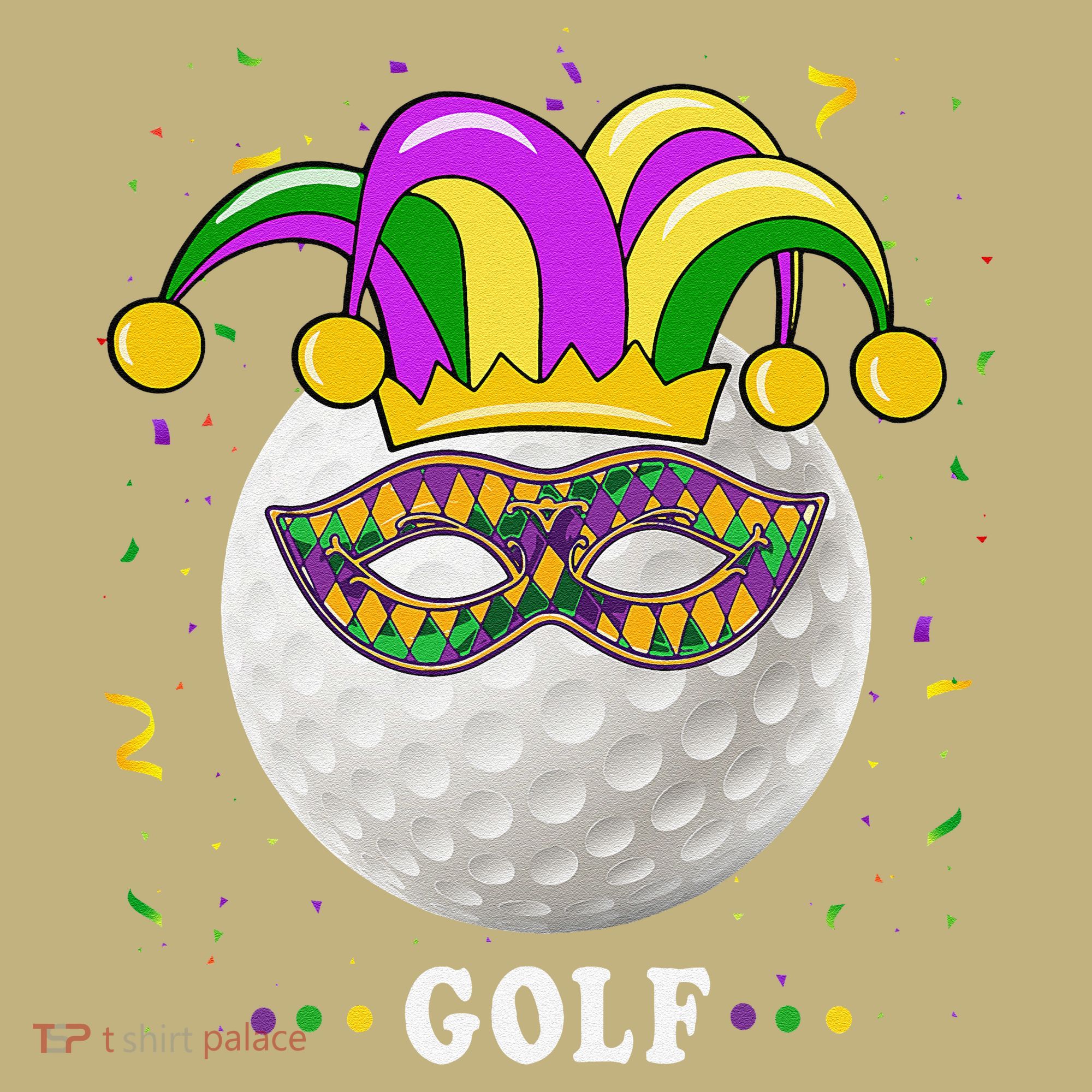 Mardi Gras Golf Costume Mardi Gras Jester Hat Golf Lover Mousepad
