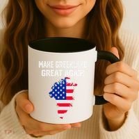 Make Greenland Great Again American Flag Usa Coffee Mug thumb 3