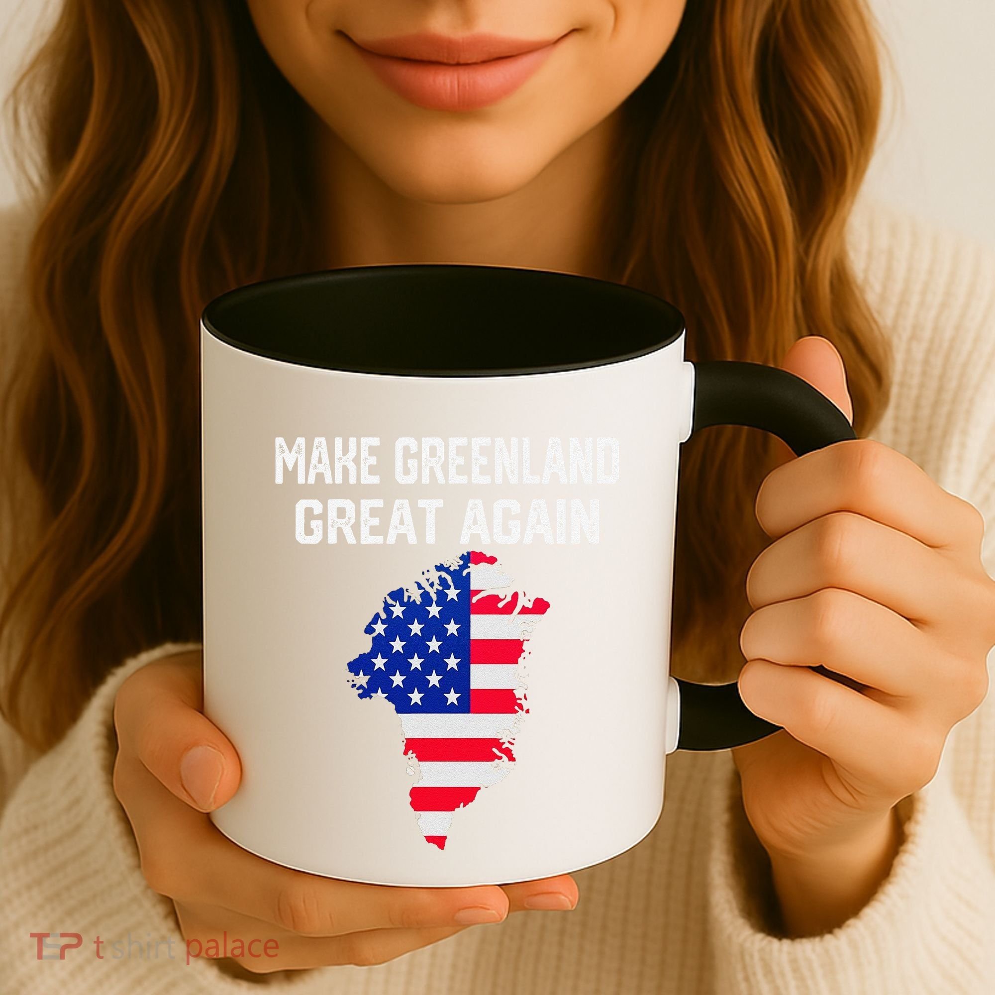 Make Greenland Great Again American Flag Usa Coffee Mug