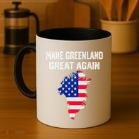 Make Greenland Great Again American Flag Usa Coffee Mug thumb 4