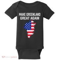 Make Greenland Great Again American Flag Usa Baby Bodysuit thumb 0
