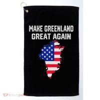 Make Greenland Great Again American Flag Usa Golf Towel thumb 0