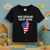 Make Greenland Great Again American Flag Usa Toddler T-Shirt thumb 3