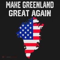 Make Greenland Great Again American Flag Usa Women's T-Shirt thumb 6