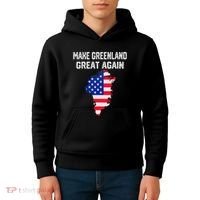 Make Greenland Great Again American Flag Usa Kids Hoodie thumb 4